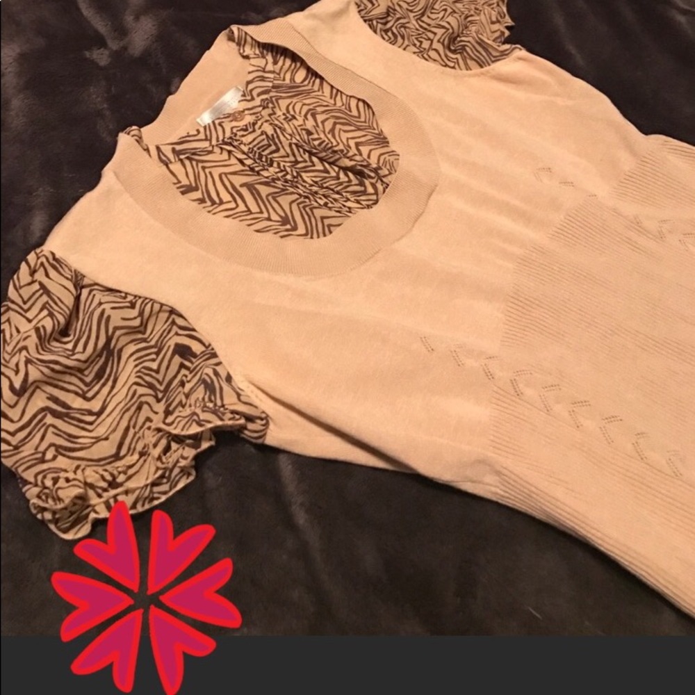 🌺🌺Worthington woven silk shirt🌺🌺